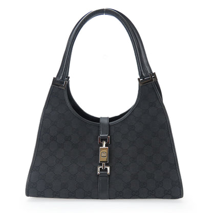 GUCCI Handbag 01719 GG canvas black Women Used Authentic
