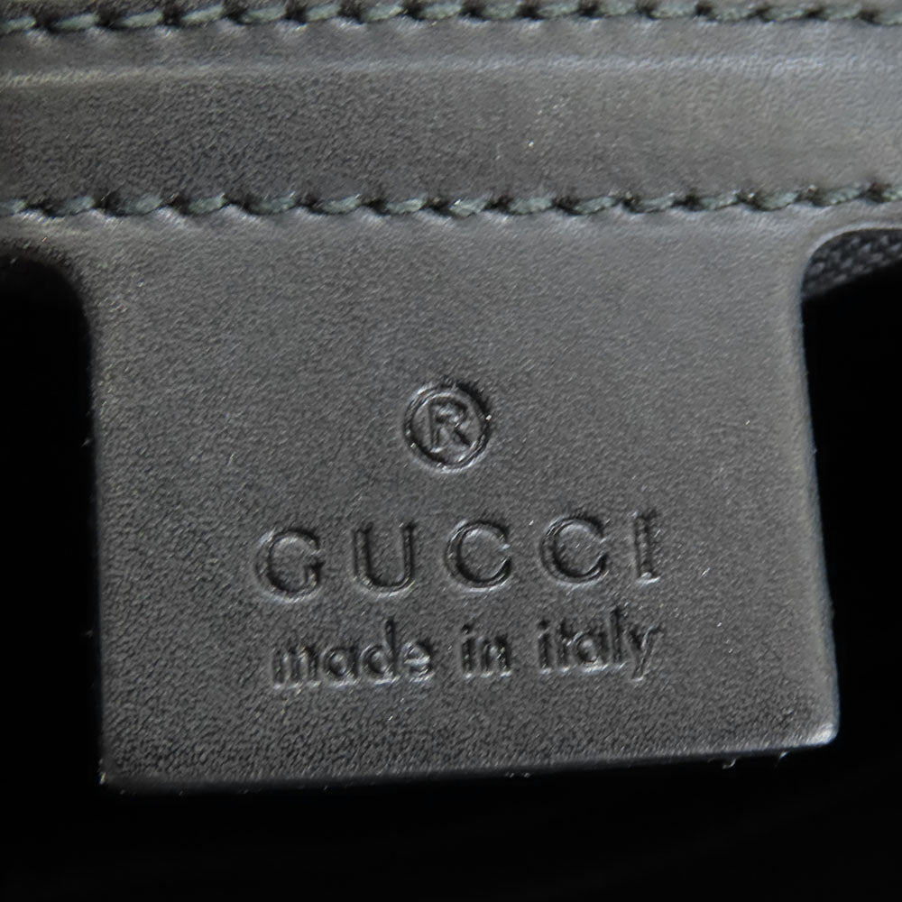 GUCCI Shoulder Bag 474137 GG Supreme Canvas black mens Used Authentic