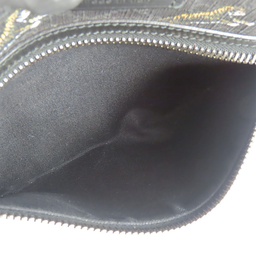 GUCCI Shoulder Bag 474137 GG Supreme Canvas black mens Used Authentic