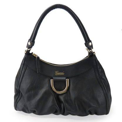 GUCCI Handbag 190525 leather black Women Used Authentic