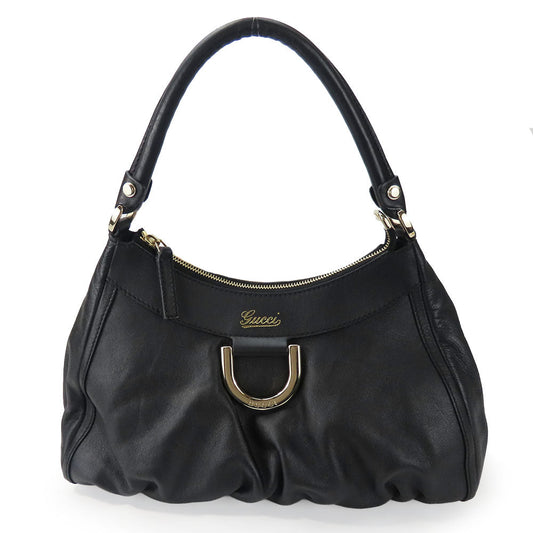 GUCCI Handbag 190525 leather black Women Used Authentic