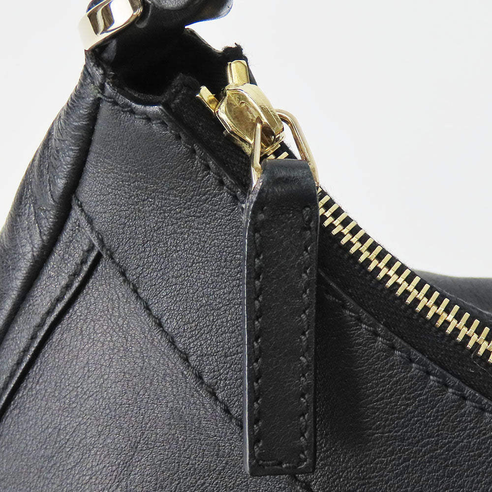 GUCCI Handbag 190525 leather black Women Used Authentic