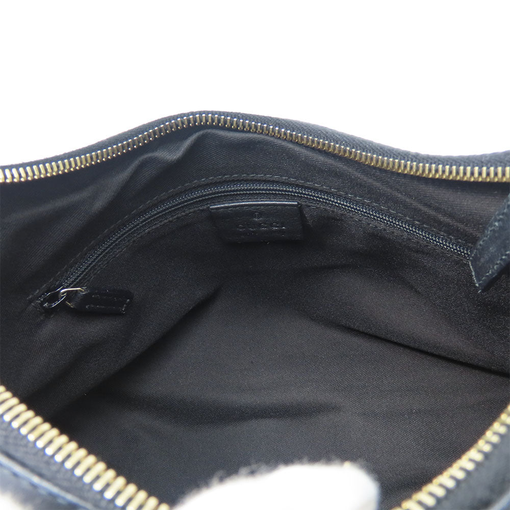 GUCCI Handbag 190525 leather black Women Used Authentic