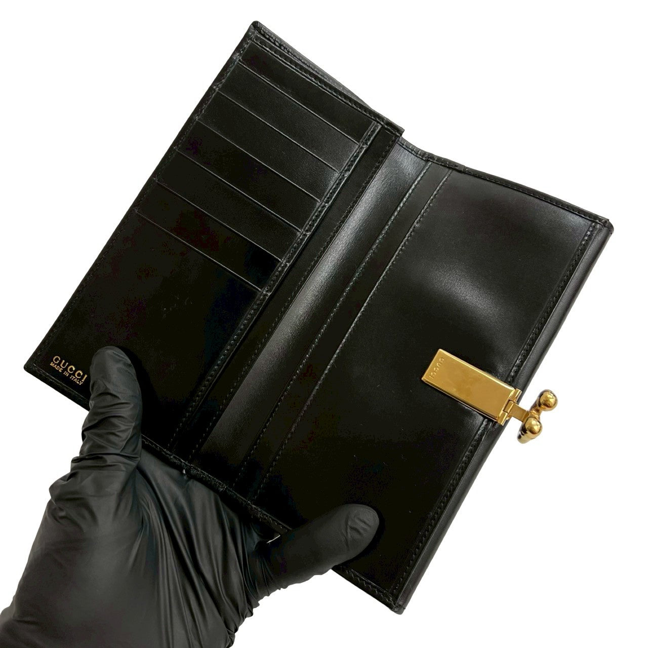 GUCCI Bifold Wallet Calfskin black