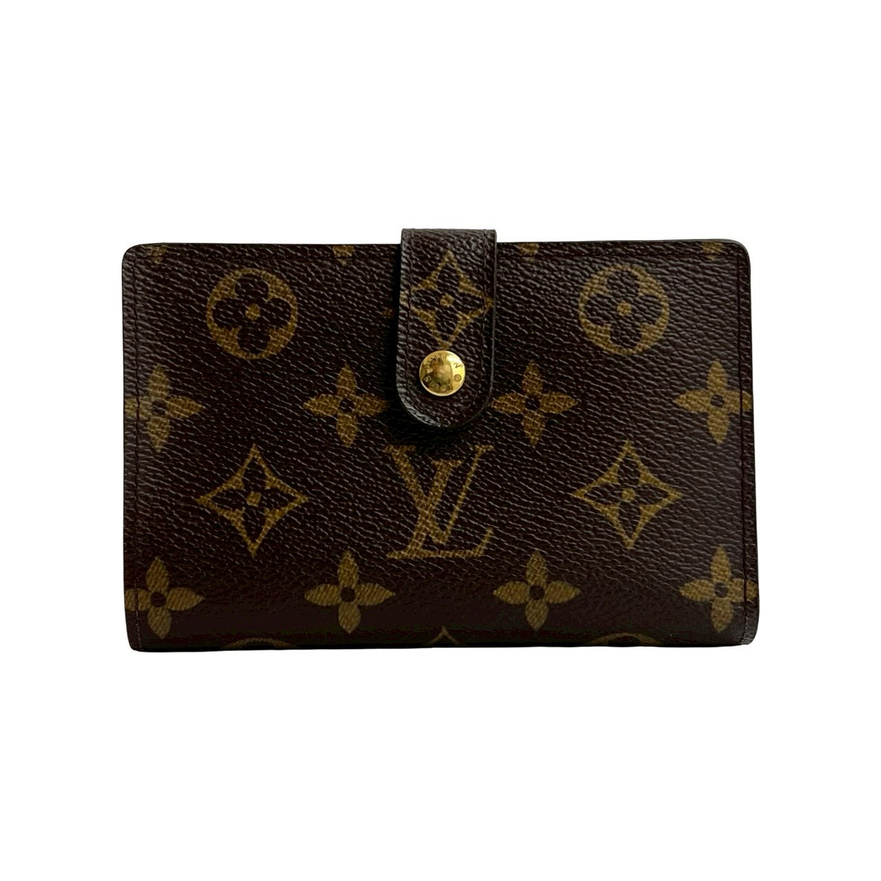 LOUIS VUITTON Bifold Wallet leather Brown Monogram Portefeuille Vienova