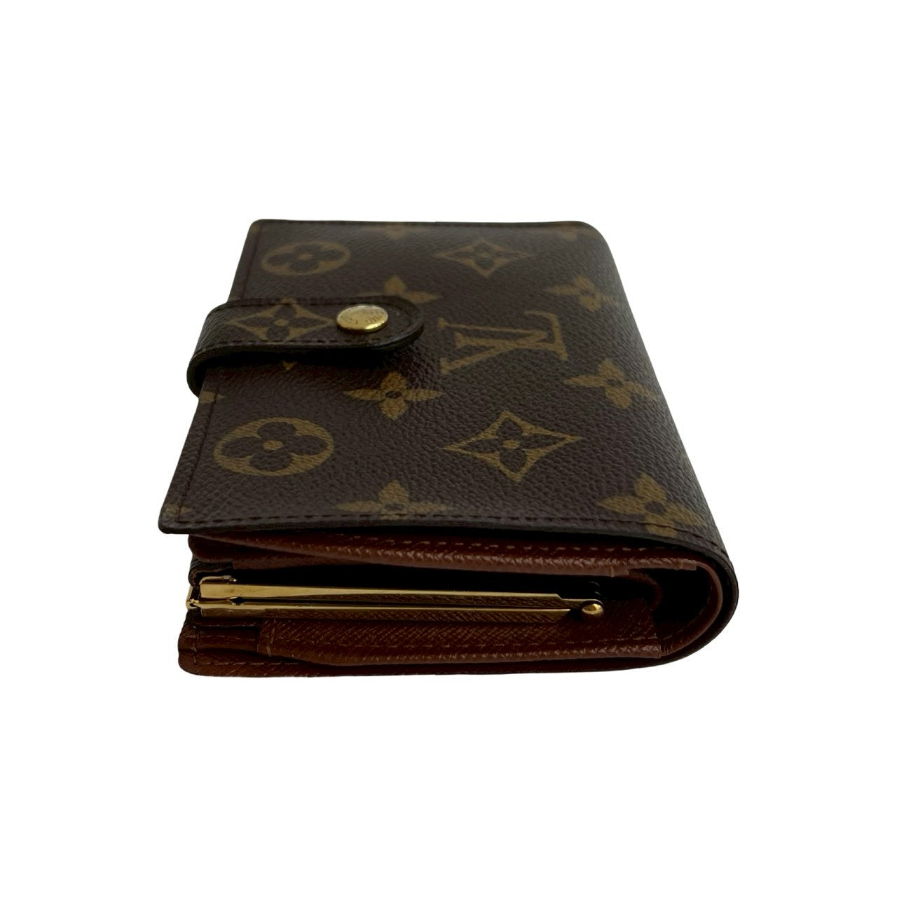 LOUIS VUITTON Bifold Wallet leather Brown Monogram Portefeuille Vienova