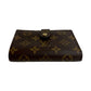 LOUIS VUITTON Bifold Wallet leather Brown Monogram Portefeuille Vienova