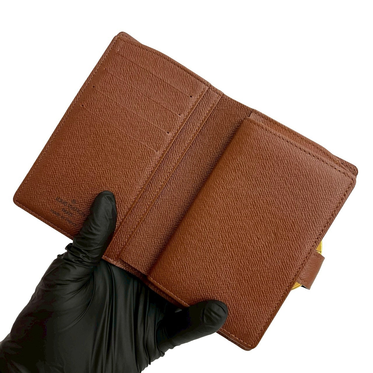 LOUIS VUITTON Bifold Wallet leather Brown Monogram Portefeuille Vienova