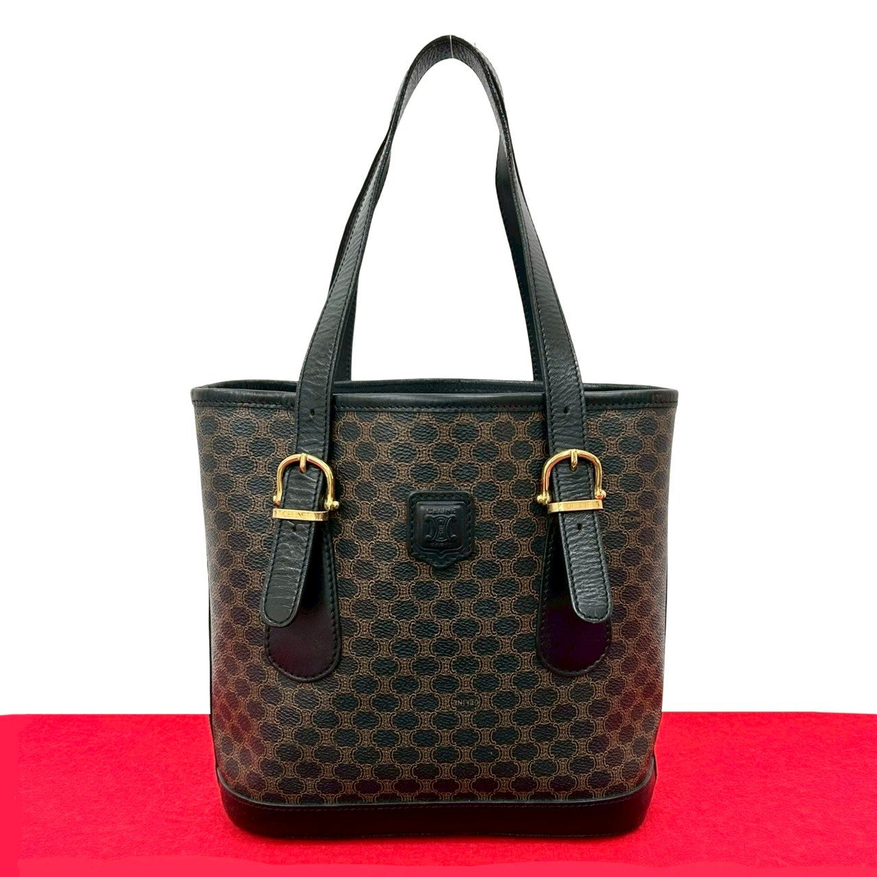 CELINE Tote Bag leather black