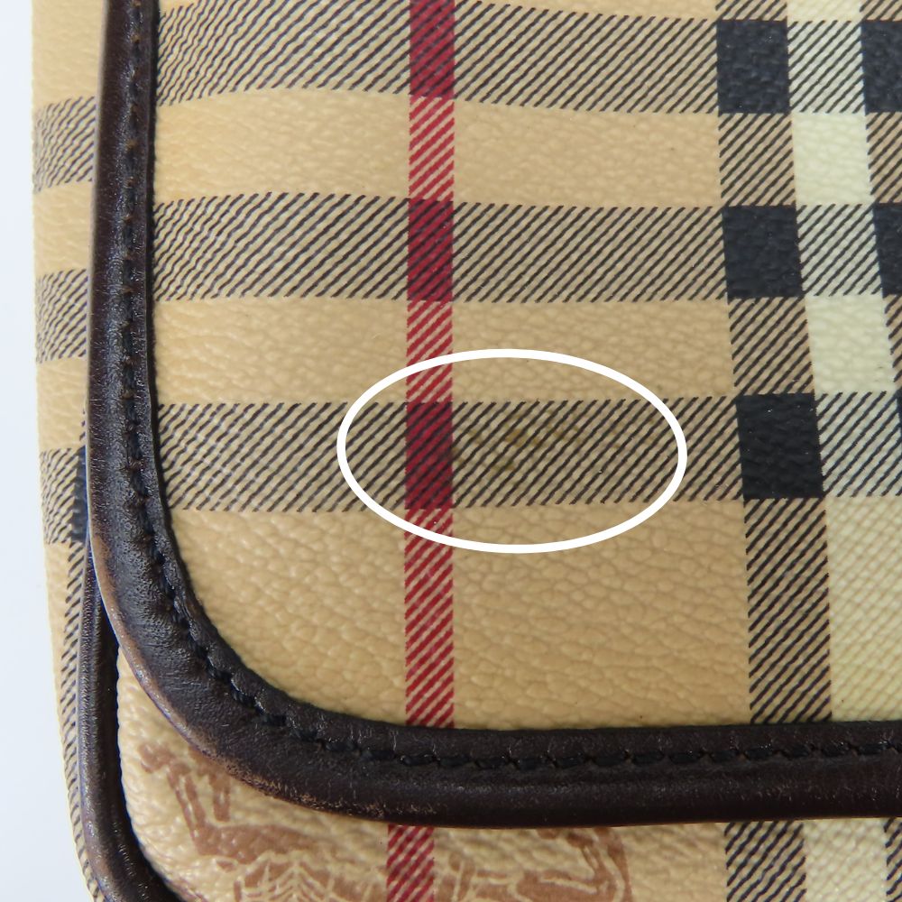 BURBERRY Shoulder Bag PVC beige