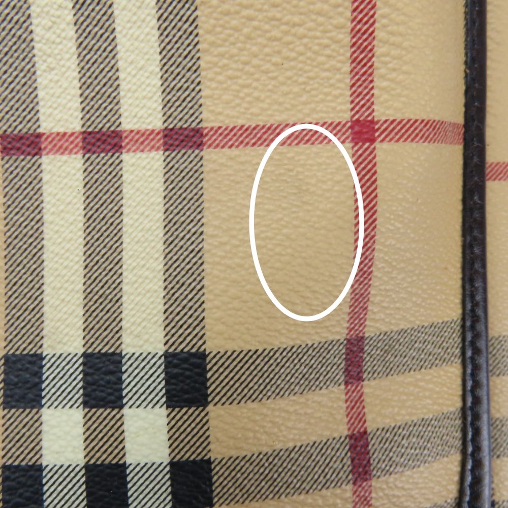 BURBERRY Shoulder Bag PVC beige
