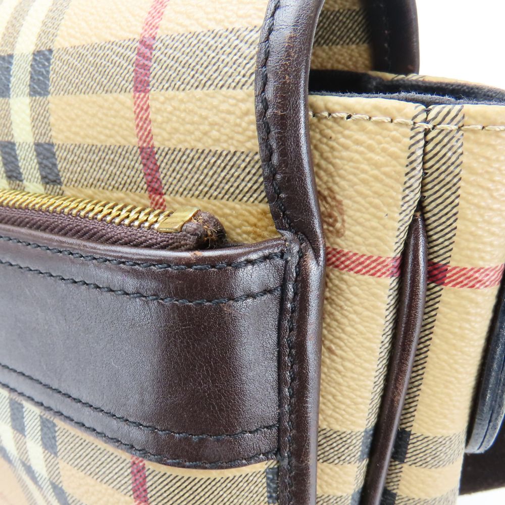 BURBERRY Shoulder Bag PVC beige