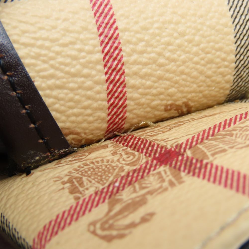 BURBERRY Shoulder Bag PVC beige