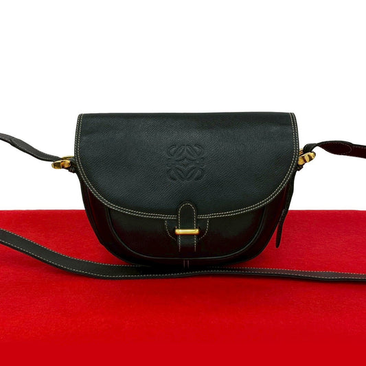 LOEWE Shoulder Bag leather black