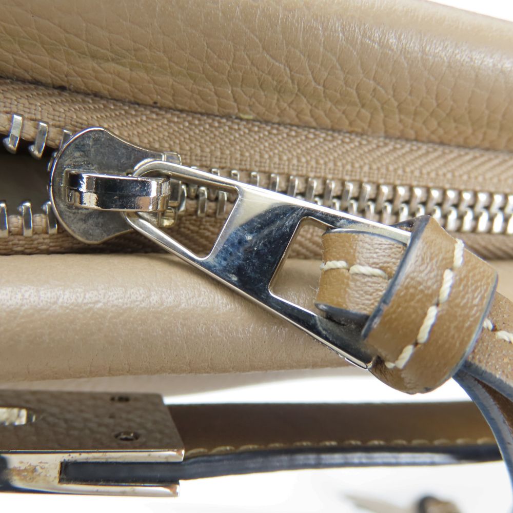 LOEWE Shoulder Bag leather Gurege Missy Women Used Authentic