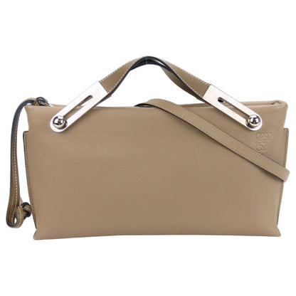 LOEWE Shoulder Bag leather Gurege Missy Women Used Authentic
