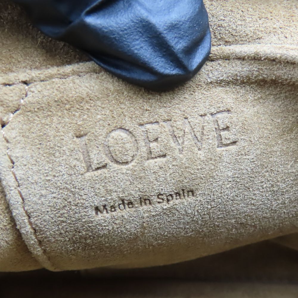 LOEWE Shoulder Bag leather Gurege Missy Women Used Authentic