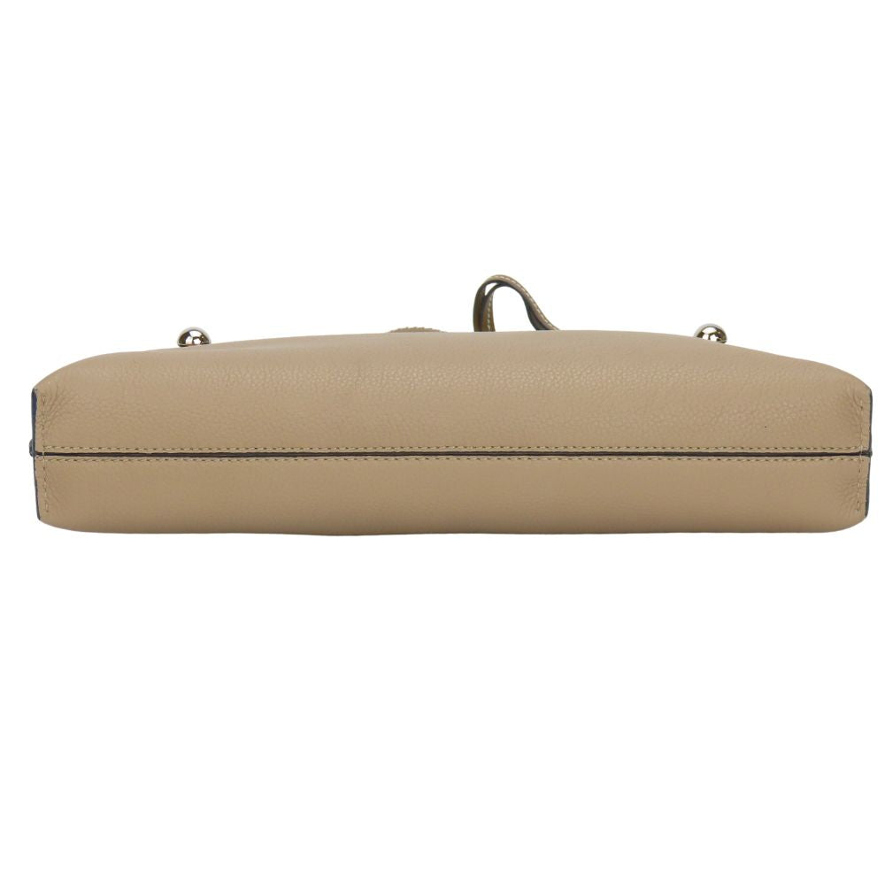 LOEWE Shoulder Bag leather Gurege Missy Women Used Authentic