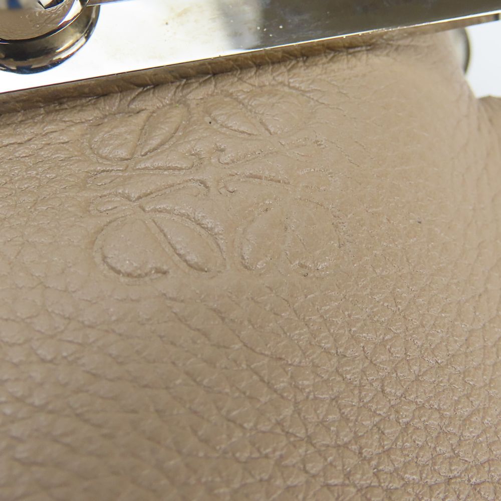 LOEWE Shoulder Bag leather Gurege Missy Women Used Authentic