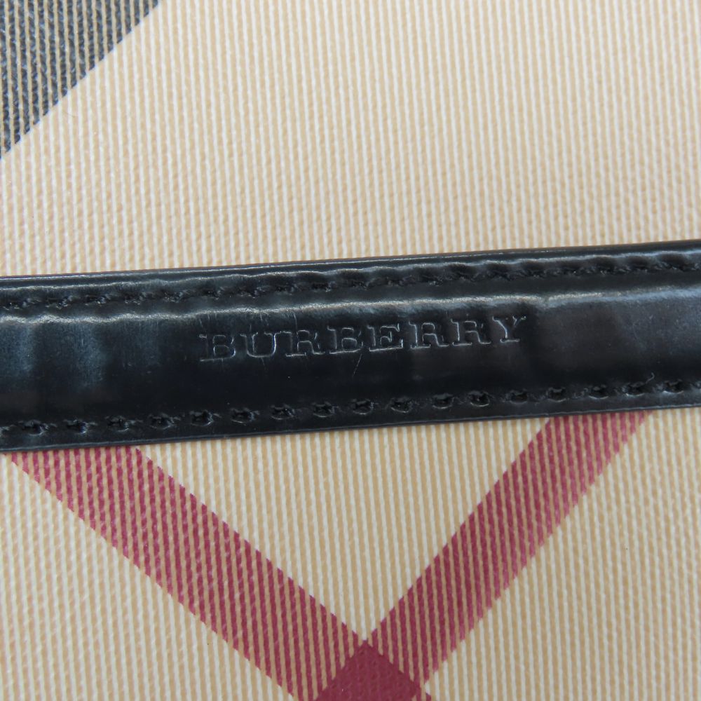 BURBERRY Handbag PVC Beige type