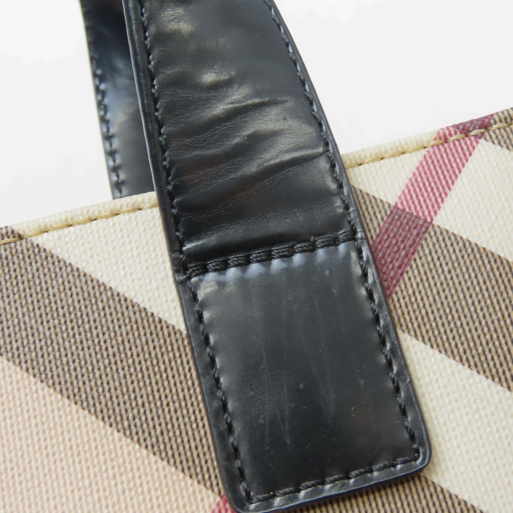 BURBERRY Handbag PVC Beige type