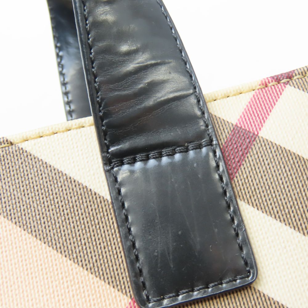 BURBERRY Handbag PVC Beige type