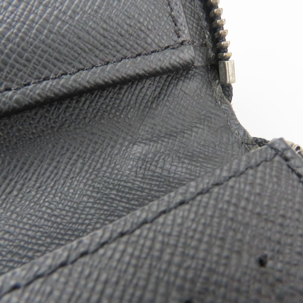 LOUIS VUITTON Long Wallet Purse M62295 Monogram Eclipse black Zippy Wallet Vertical mens Used Authentic