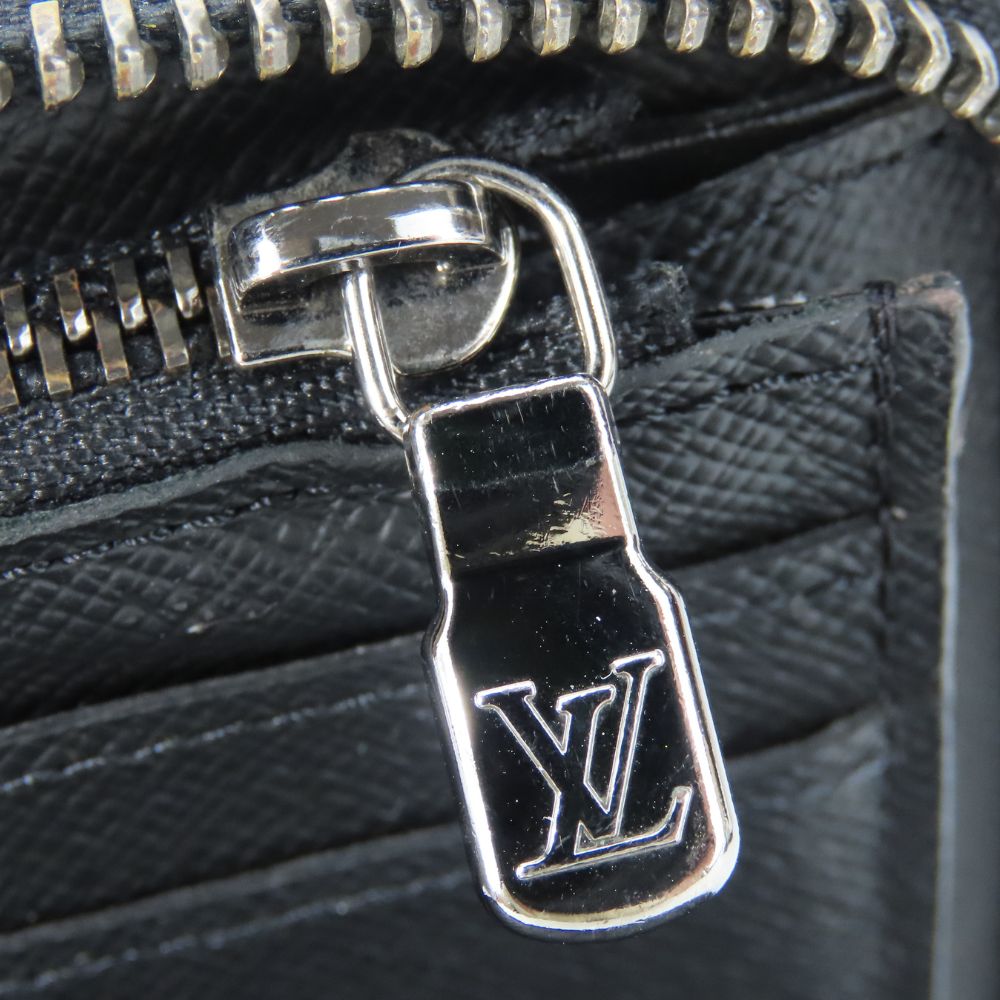 LOUIS VUITTON Long Wallet Purse M62295 Monogram Eclipse black Zippy Wallet Vertical mens Used Authentic