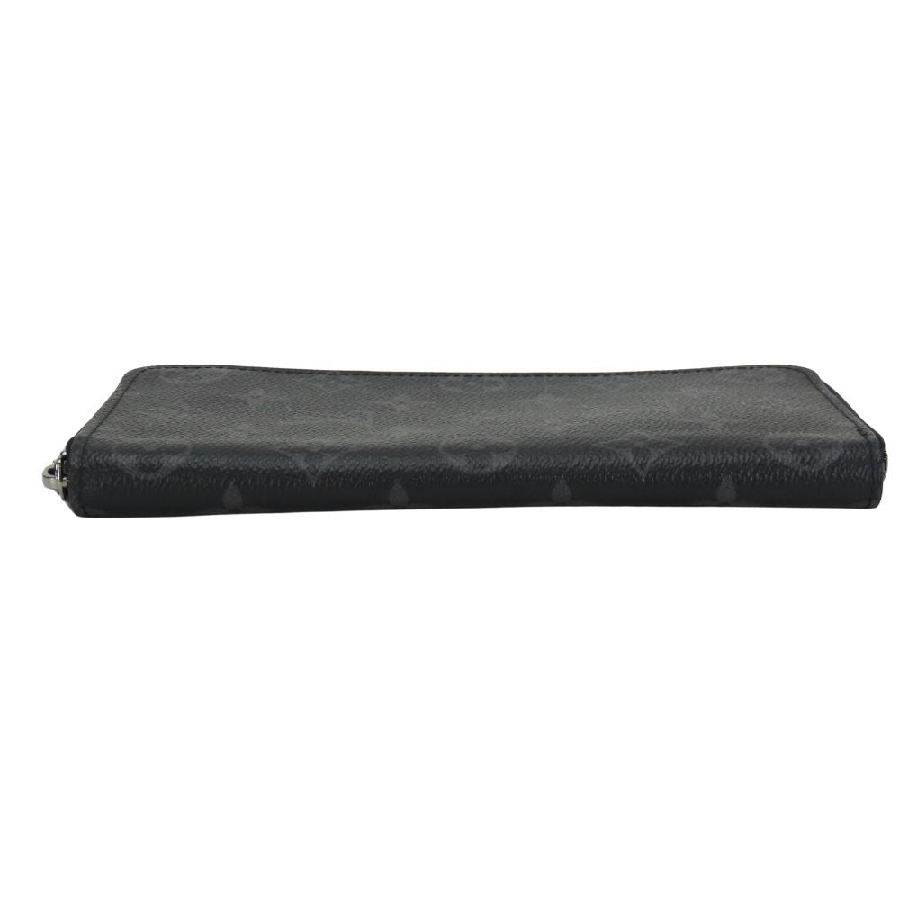 LOUIS VUITTON Long Wallet Purse M62295 Monogram Eclipse black Zippy Wallet Vertical mens Used Authentic