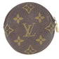 LOUIS VUITTON Coin case M61926 Monogram Brown Portonet Ron Women(Unisex) Used Authentic