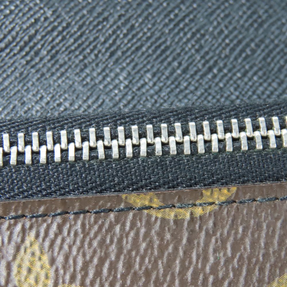 LOUIS VUITTON Long Wallet Purse M93800 Monogram macacer Brown Portefeuille Tanon mens Used Authentic