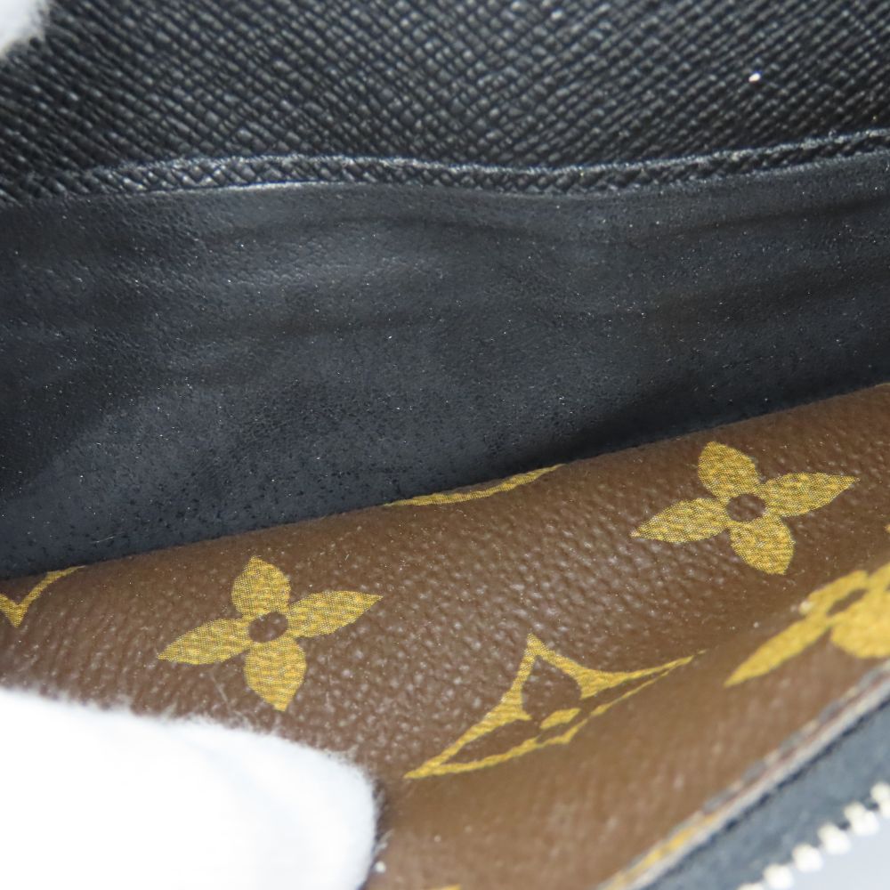 LOUIS VUITTON Long Wallet Purse M93800 Monogram macacer Brown Portefeuille Tanon mens Used Authentic
