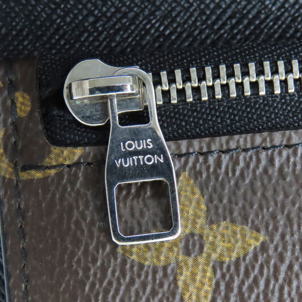 LOUIS VUITTON Long Wallet Purse M93800 Monogram macacer Brown Portefeuille Tanon mens Used Authentic