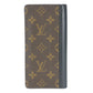 LOUIS VUITTON Long Wallet Purse M93800 Monogram macacer Brown Portefeuille Tanon mens Used Authentic