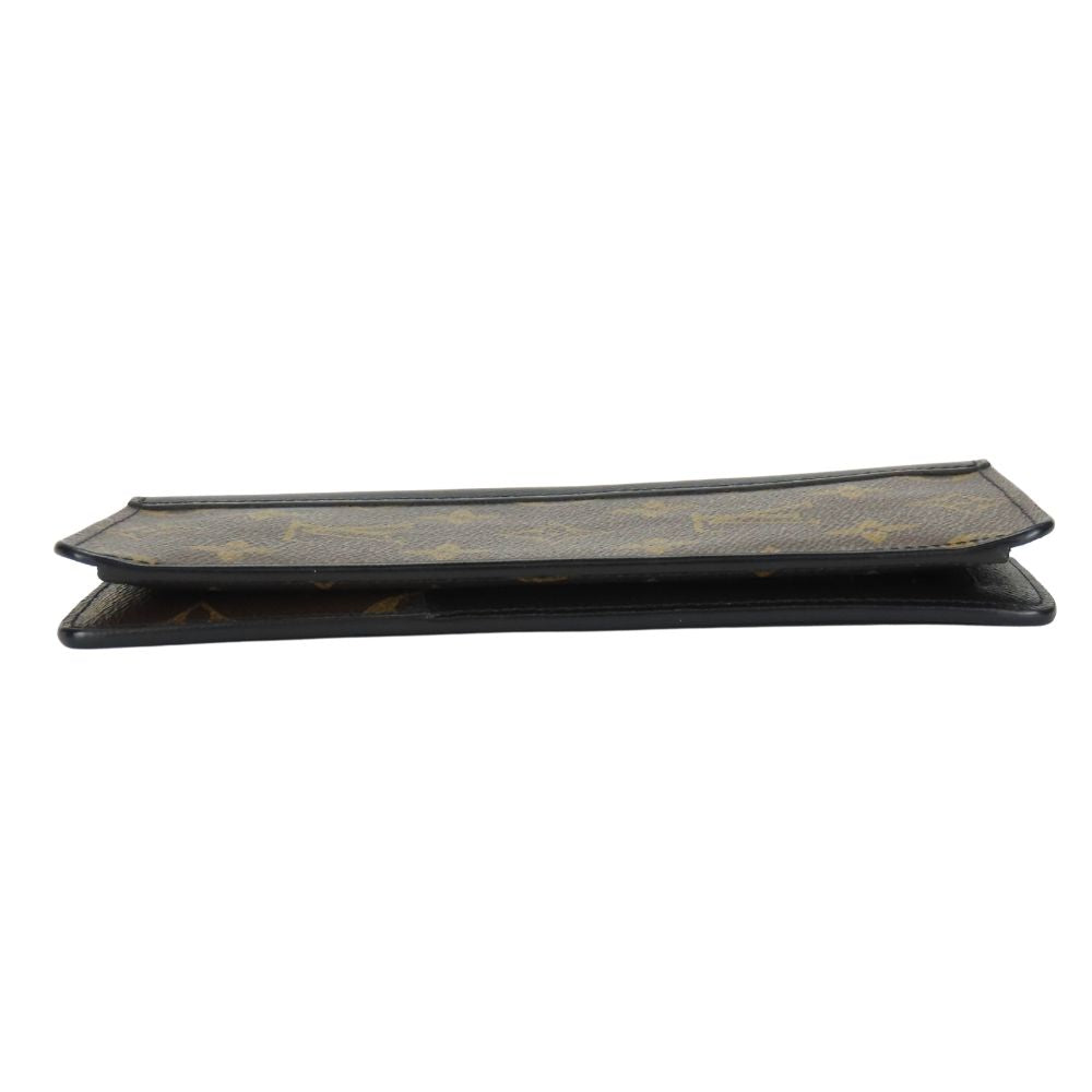 LOUIS VUITTON Long Wallet Purse M93800 Monogram macacer Brown Portefeuille Tanon mens Used Authentic
