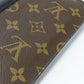 LOUIS VUITTON Long Wallet Purse M93800 Monogram macacer Brown Portefeuille Tanon mens Used Authentic