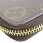 LOUIS VUITTON Long Wallet Purse M60742 Monogram Fuchsia Portefeuille Clemence