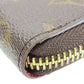 LOUIS VUITTON Long Wallet Purse M60742 Monogram Fuchsia Portefeuille Clemence