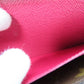 LOUIS VUITTON Long Wallet Purse M60742 Monogram Fuchsia Portefeuille Clemence