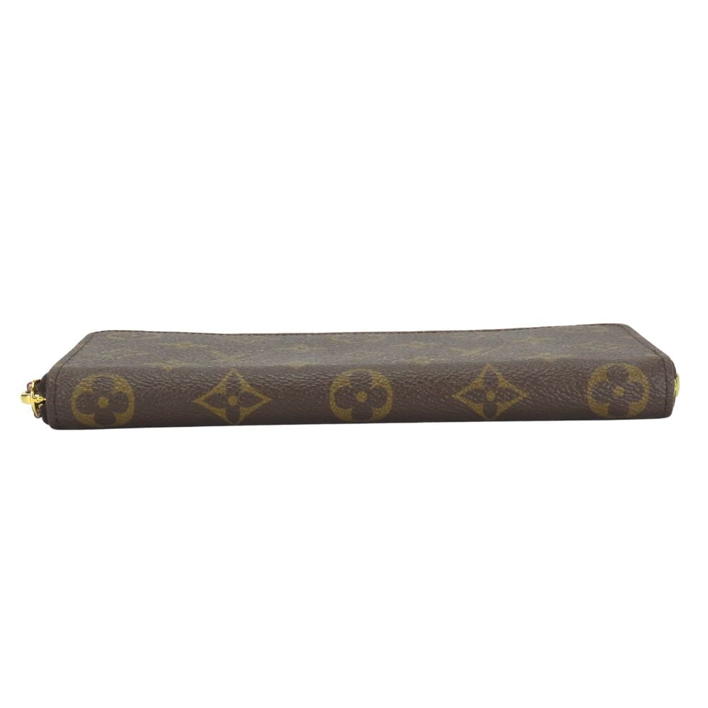 LOUIS VUITTON Long Wallet Purse M60742 Monogram Fuchsia Portefeuille Clemence