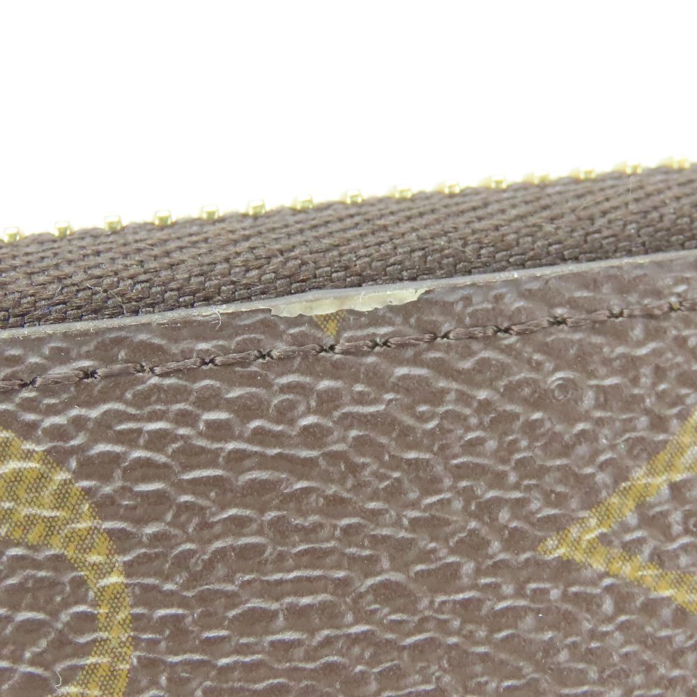 LOUIS VUITTON Long Wallet Purse M60742 Monogram Fuchsia Portefeuille Clemence
