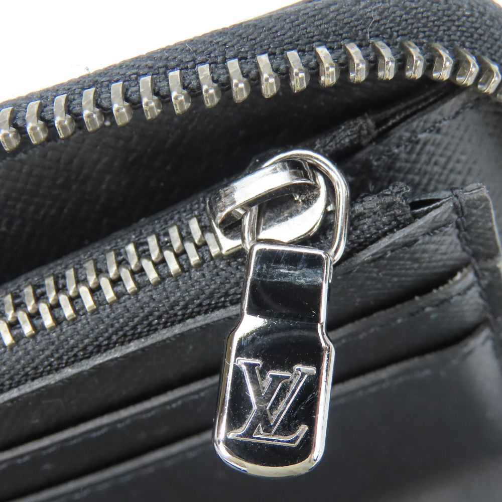 LOUIS VUITTON Long Wallet Purse M62295 Monogram Eclipse black Zippy Wallet Vertical mens Used Authentic