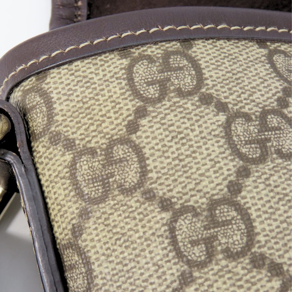 GUCCI Shoulder Bag 223666 GG Supreme Canvas beige