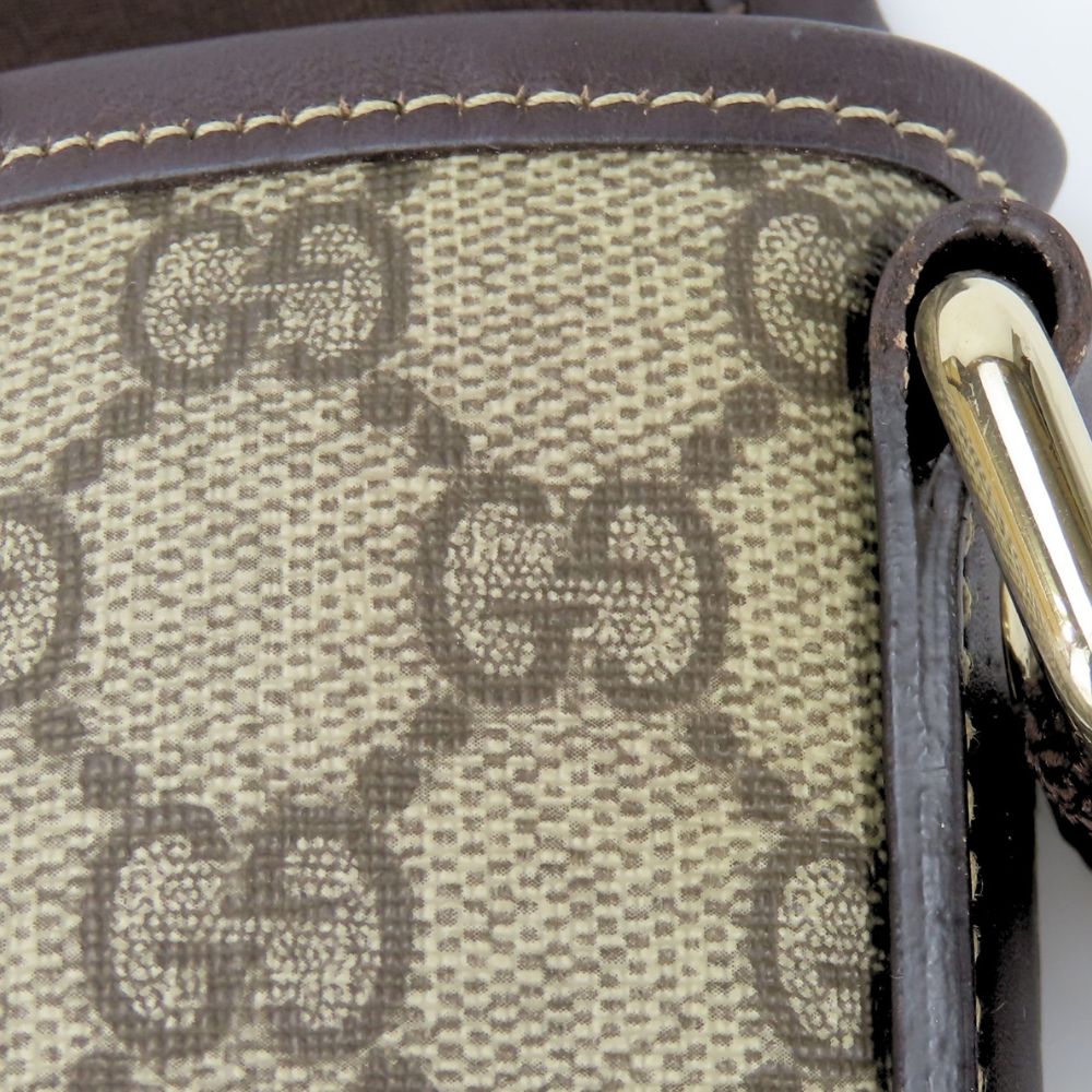 GUCCI Shoulder Bag 223666 GG Supreme Canvas beige