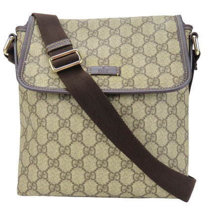 GUCCI Shoulder Bag 223666 GG Supreme Canvas beige