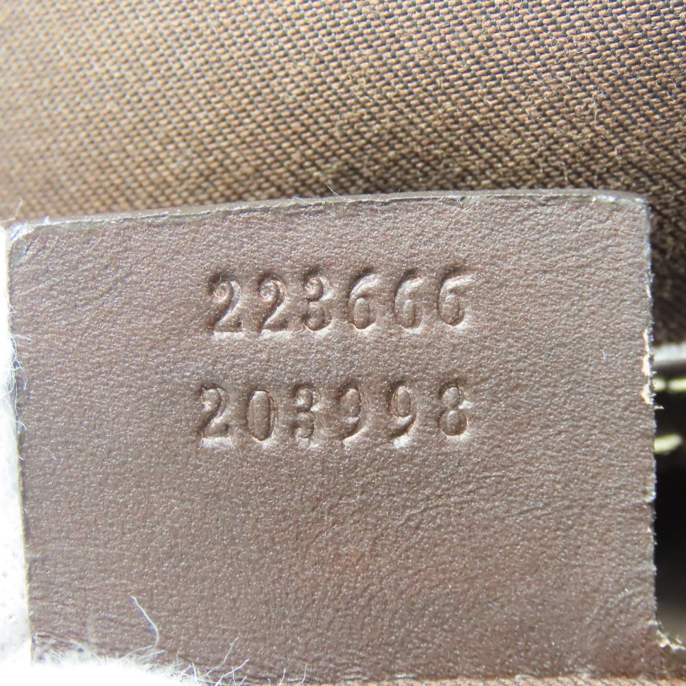 GUCCI Shoulder Bag 223666 GG Supreme Canvas beige