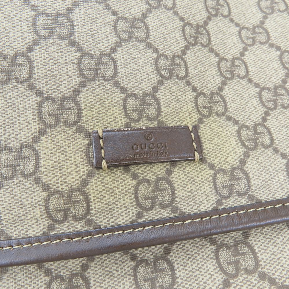 GUCCI Shoulder Bag 223666 GG Supreme Canvas beige