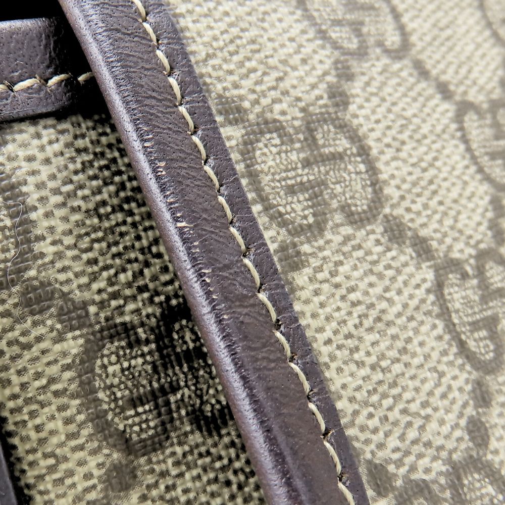 GUCCI Shoulder Bag 223666 GG Supreme Canvas beige