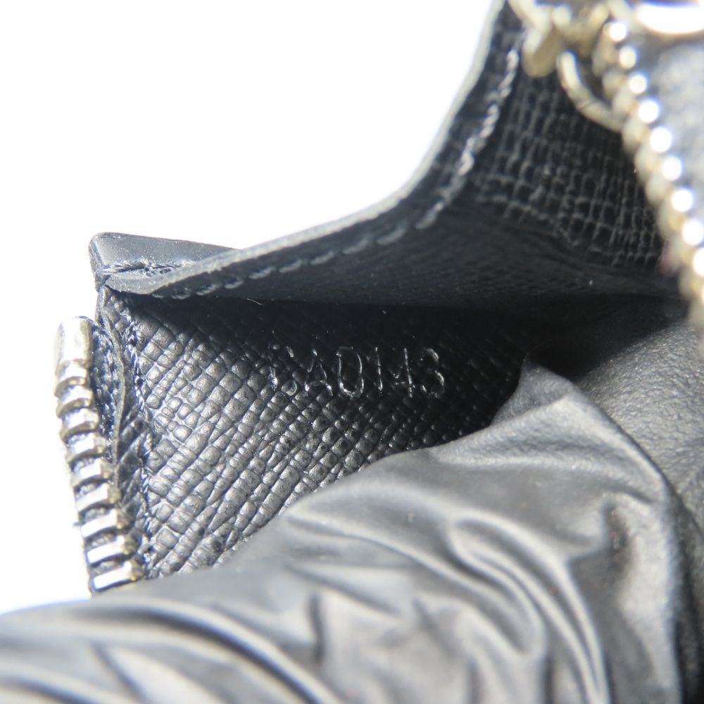LOUIS VUITTON Coin case M66602 Epi Leather Noir Pochette Cre mens Used Authentic