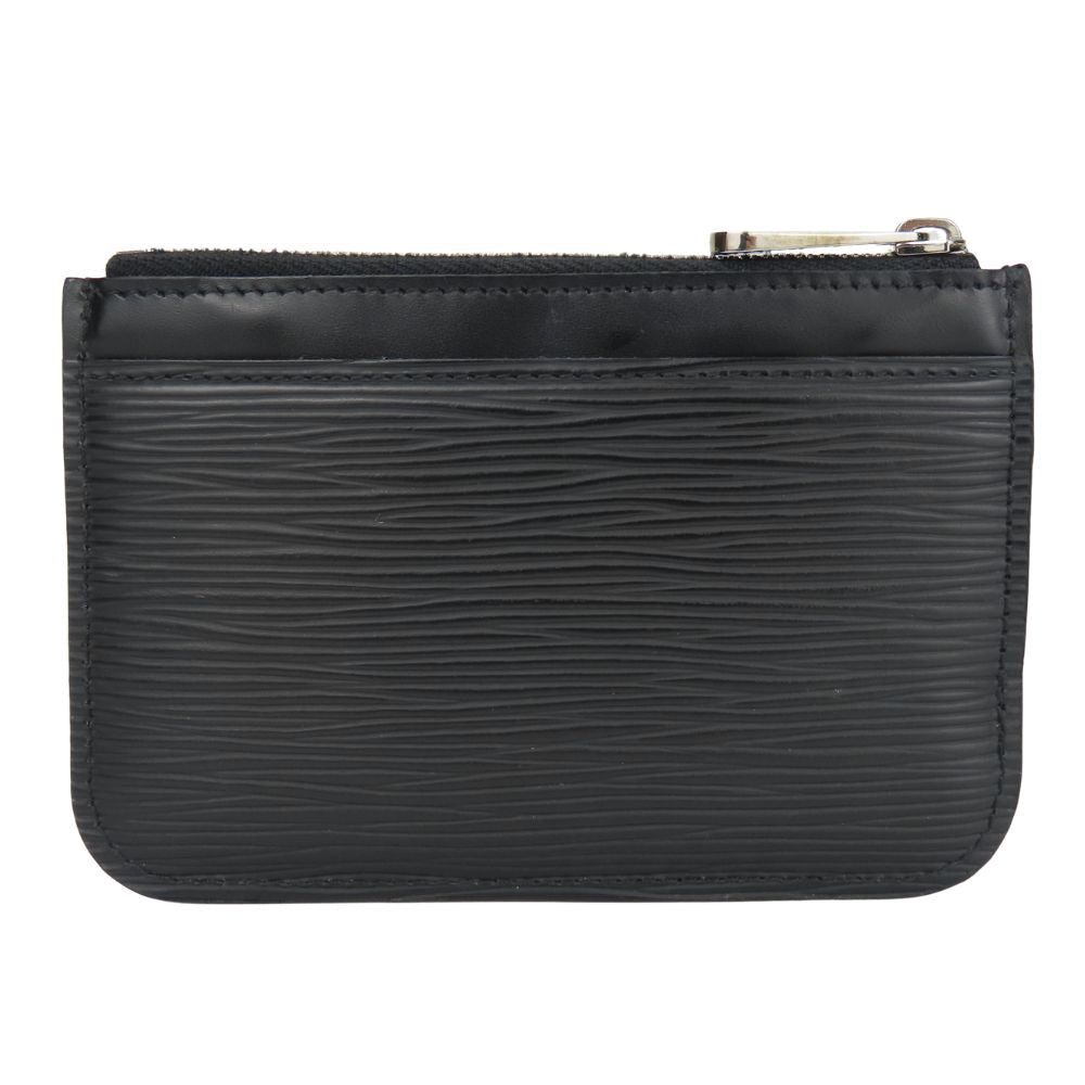 LOUIS VUITTON Coin case M66602 Epi Leather Noir Pochette Cre mens Used Authentic